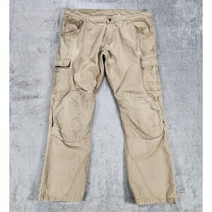 Iron Workers Pants Mens 40x32 Khaki Flame Resistant Cargo Work‎ Utility FR